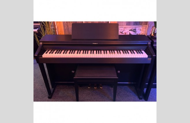 Used Roland HP503 Satin Black Digital Piano Complete Package (SN:761294501405) - Image 1
